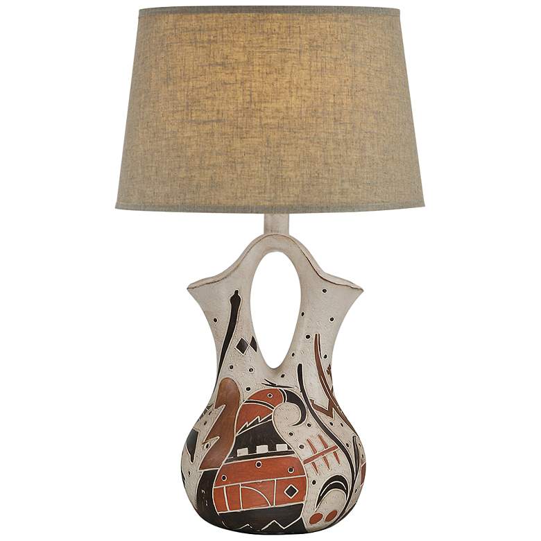 Image 2 Wade Umber Accents Hydrocal Vase Table Lamp