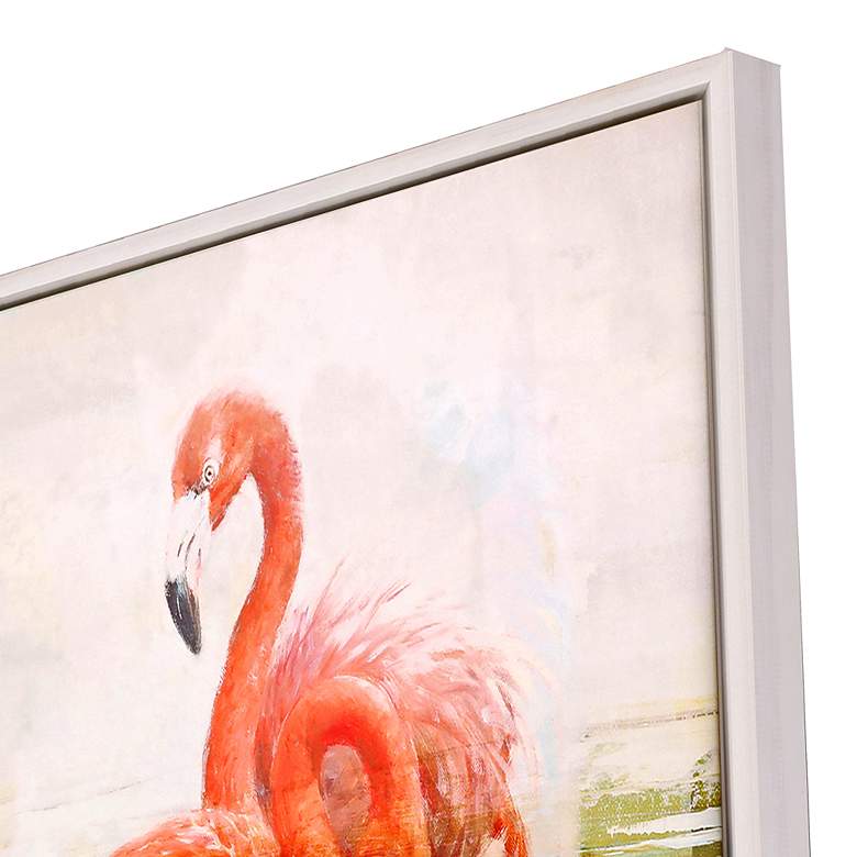 Image 3 Wading Flamingo I 32"W x 42"H Canvas more views