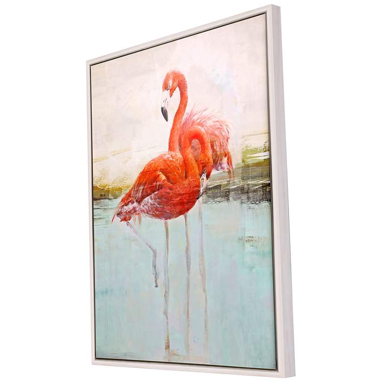 Image 4 Wading Flamingo I 32"W x 42"H Canvas more views