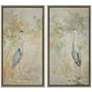 1_Wading Heron 22"W x 42"H Coastal Canvas Set of 2