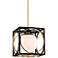 Wadsworth 10" Wide Aged Brass and Black Mini Pendant