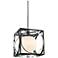 Wadsworth 10" Wide Polished Nickel and Black Mini Pendant