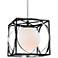 Wadsworth 17 3/4" Wide Nickel and Black Pendant Light