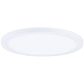 Image1 of Wafer 1-Light 15" Wide White Flush Mount Light