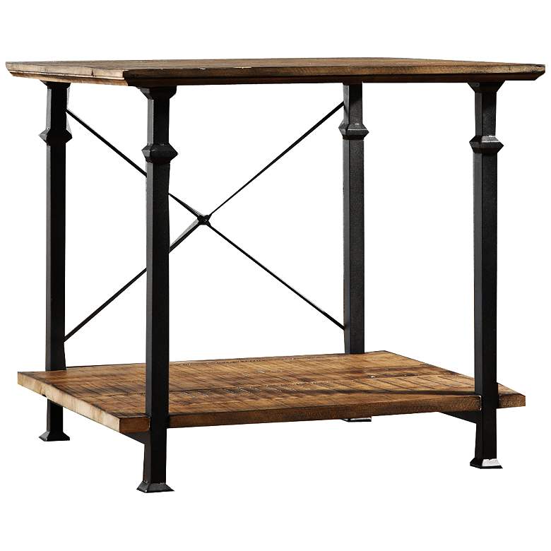 Image 1 Wagner 24 inch Wide Natural Pine Modern Farmhouse End Table