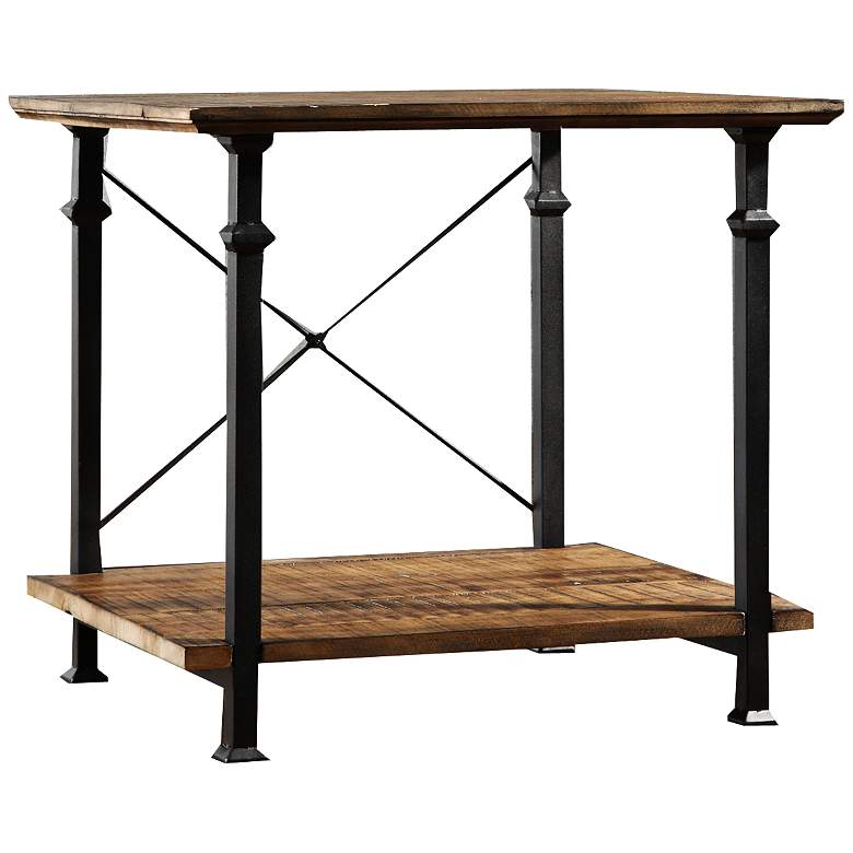 Image 1 Wagner 24" Wide Natural Pine Modern Farmhouse End Table
