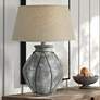 Wagner 29" Gray Wash Hydrocal Rustic Vase Table Lamp