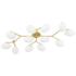 Wagner 59 1/2" Wide Aged Brass 12-Light LED Ceiling Light