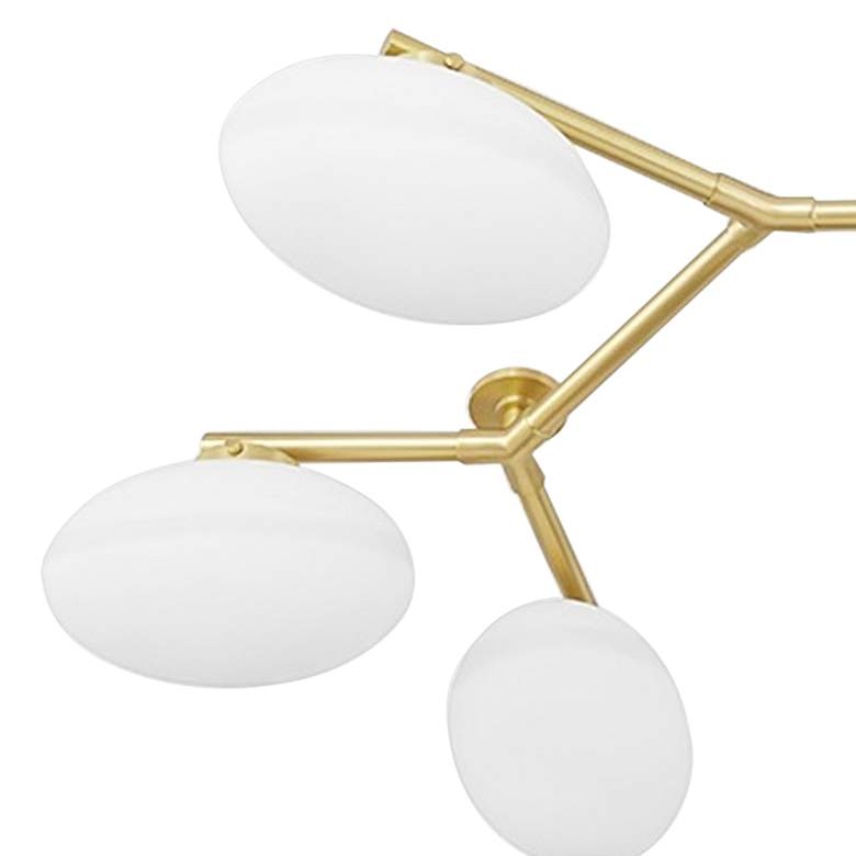 Image 3 Wagner 59 1/2" Wide Aged Brass 12-Light LED Ceiling Light more views