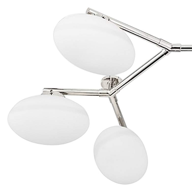 Image 3 Wagner 59 1/2" Wide Nickel 12-Light LED Ceiling Light more views
