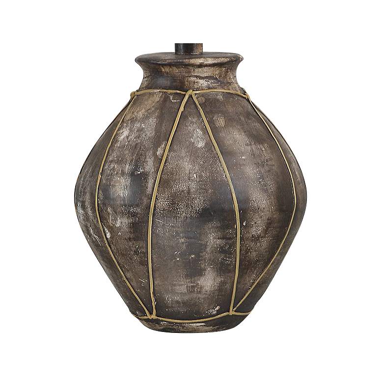 Image 4 Wagner Earthen Brown Hydrocal Vase Table Lamp more views