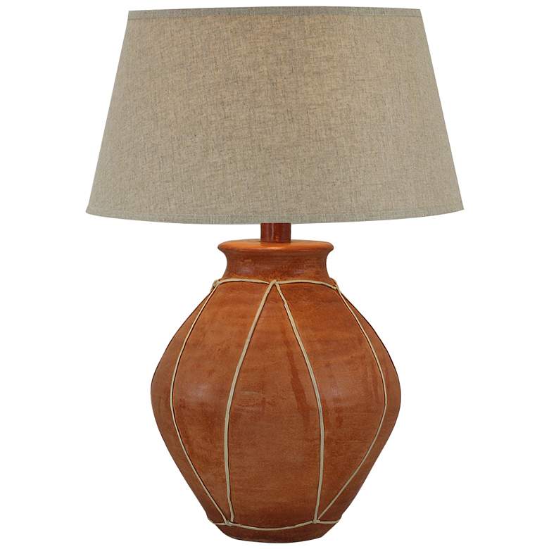 Image 2 Wagner Sunset 29" High Rustic Western Hydrocal Vase Table Lamp