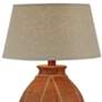 3_Wagner Sunset 29" High Rustic Western Hydrocal Vase Table Lamp more views