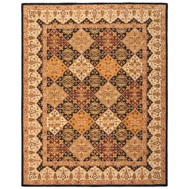 Image 1 Wagner Traditional Diamond Hand Tufted Gold Area Rug 8943F
