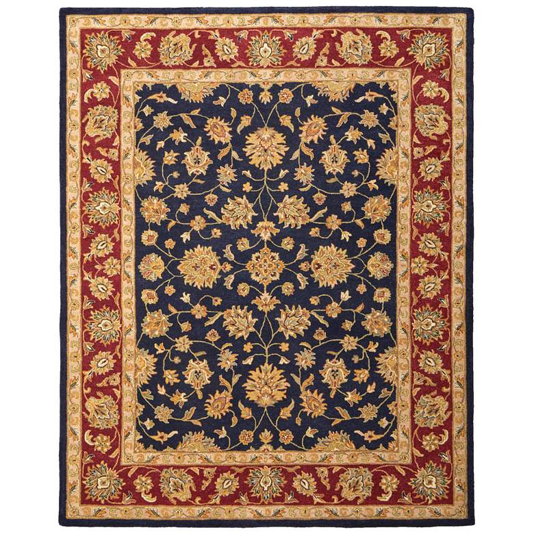 Image 1 Wagner Traditional Oriental Hand Tufted Blue Area Rug 8942F
