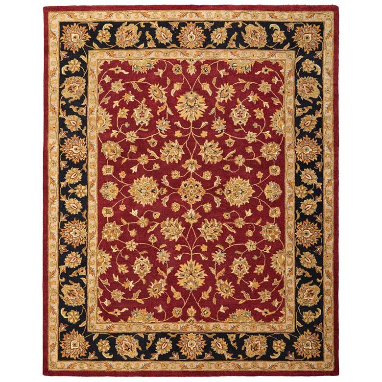 Image 1 Wagner Traditional Oriental Hand Tufted Red Area Rug 8942F