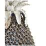 3_Waikiki 21" High Blue White Ceramic Pineapple Sculpture more views