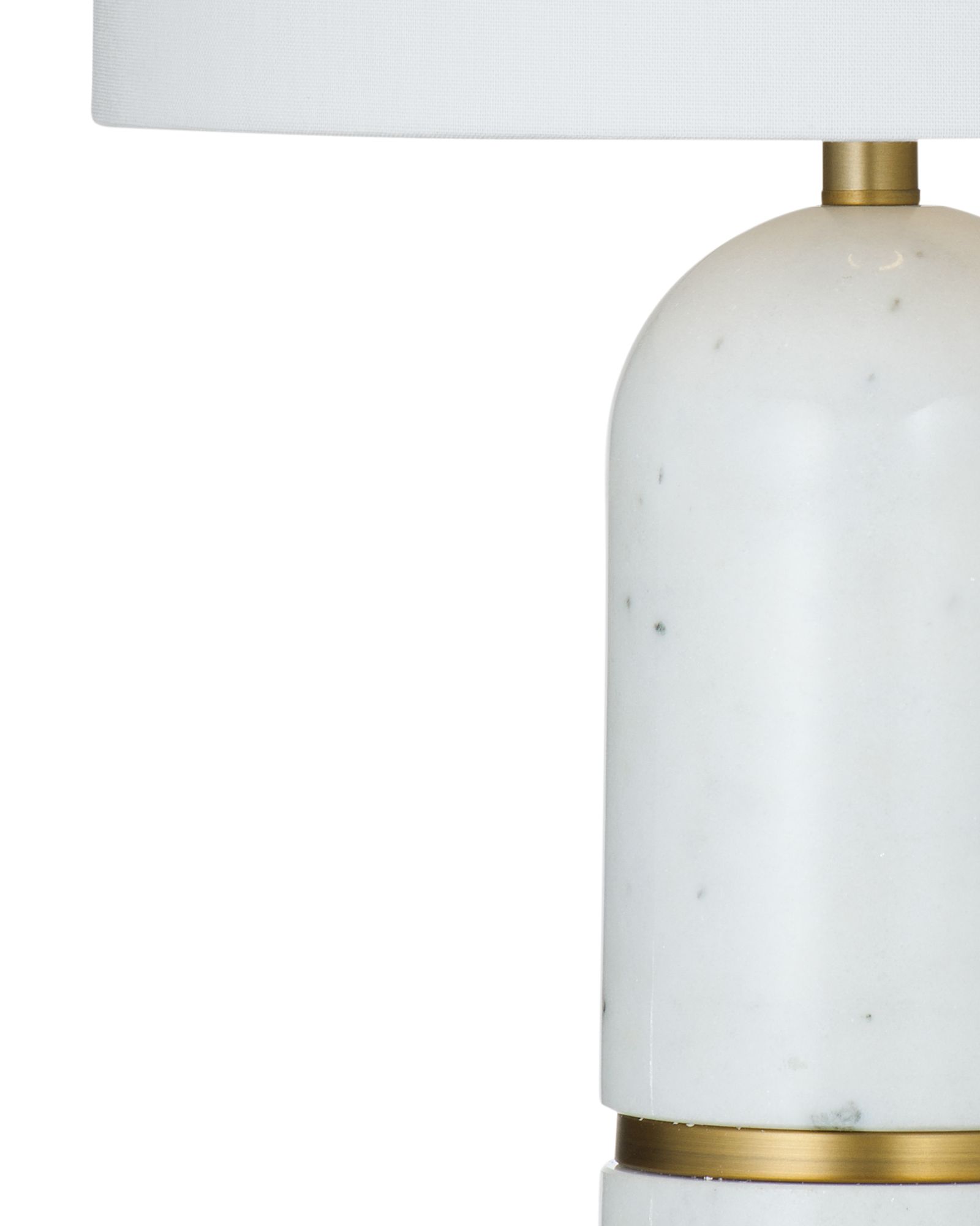 Image 5 Wake 30" High White And Brass Table Lamp more views