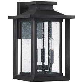 Image1 of Wakefield 17" High Earth Black 3-Light Outdoor Wall Light