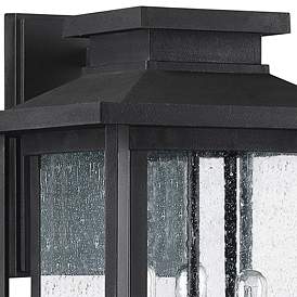 Image2 of Wakefield 17" High Earth Black 3-Light Outdoor Wall Light more views