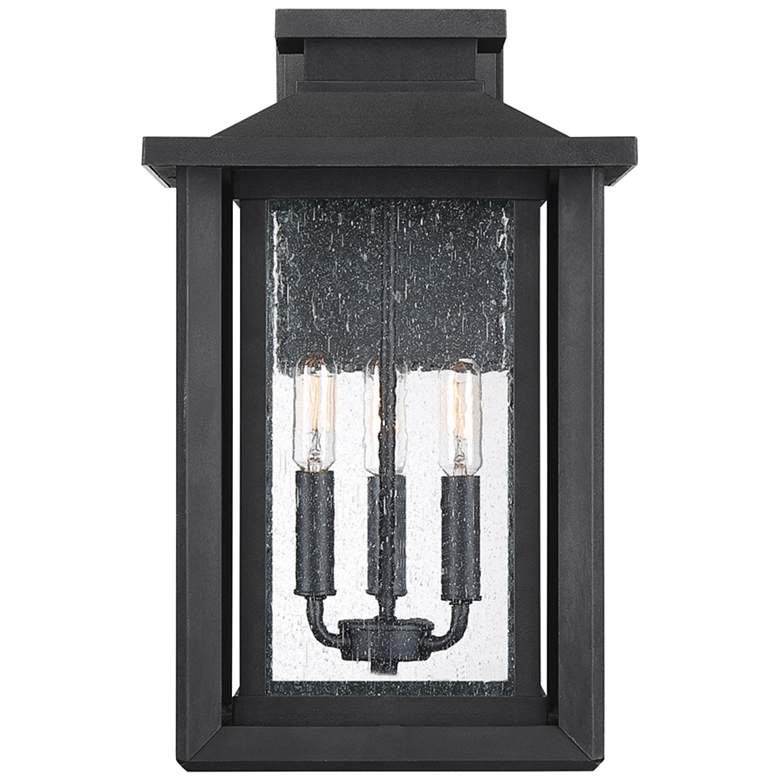 Image 3 Wakefield 17" High Earth Black 3-Light Outdoor Wall Light more views