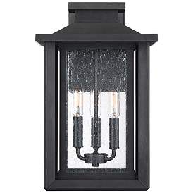 Image3 of Wakefield 17" High Earth Black 3-Light Outdoor Wall Light more views