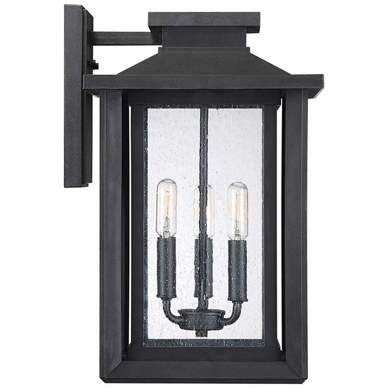 Image 4 Wakefield 17" High Earth Black 3-Light Outdoor Wall Light more views