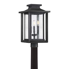 Image1 of Wakefield 19 1/4"H Earth Black 3-Light Outdoor Post Light