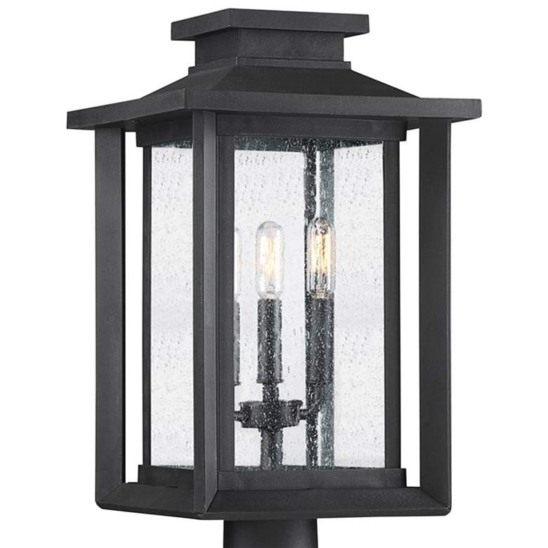 Image 2 Wakefield 19 1/4"H Earth Black 3-Light Outdoor Post Light more views