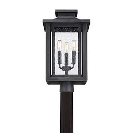 Image3 of Wakefield 19 1/4"H Earth Black 3-Light Outdoor Post Light more views