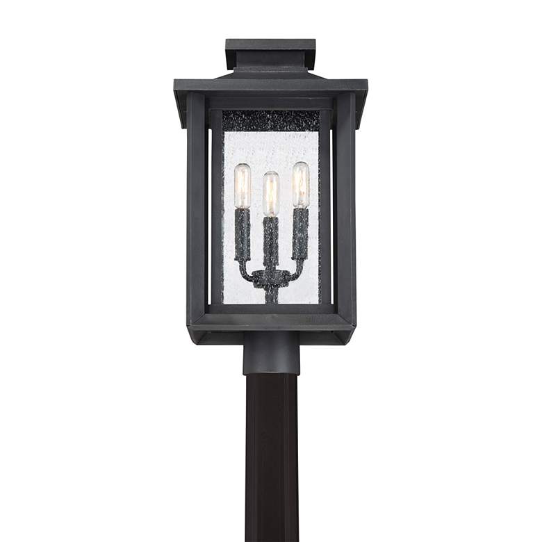 Image 3 Wakefield 19 1/4"H Earth Black 3-Light Outdoor Post Light more views