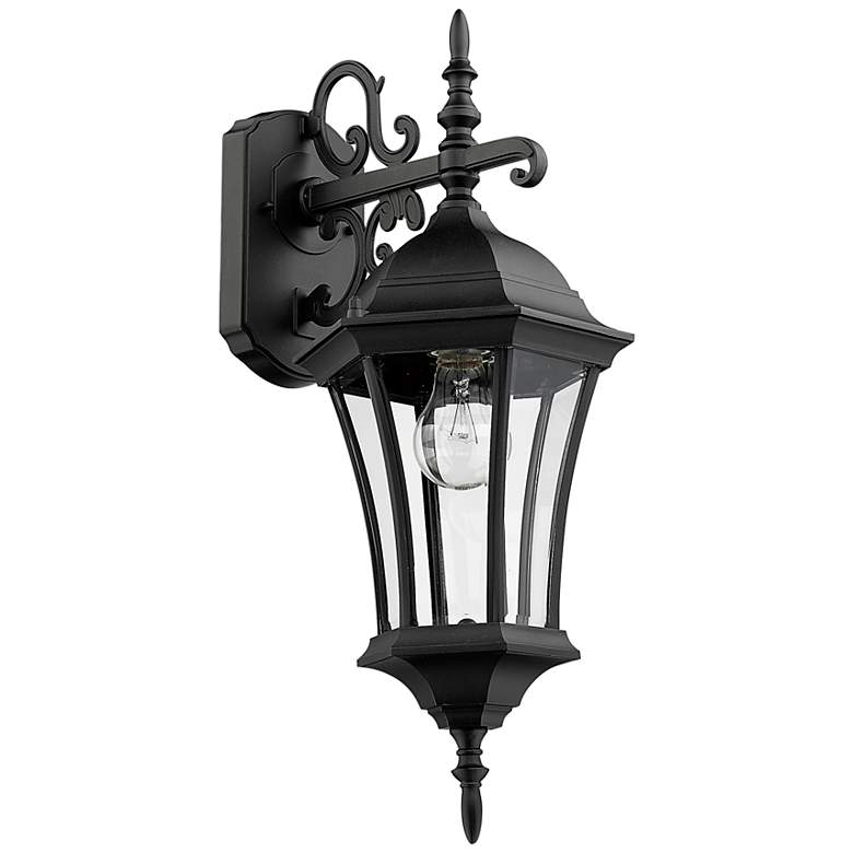 Image 2 Wakefield 21 3/4" High Black Outdoor Wall Light