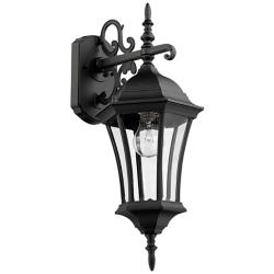 Wakefield 21 3/4&quot; High Black Outdoor Wall Light