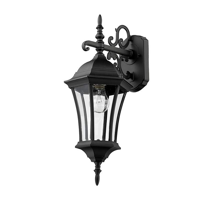 Image 5 Wakefield 21 3/4 inch High Black Outdoor Wall Light more views