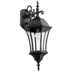 Wakefield 24&quot; High Black Outdoor Wall Light