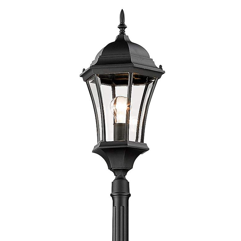 Image 5 Wakefield 90 inch High Black Metal Outdoor Post Light more views