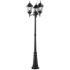 Wakefield 90"H Black 3-Light Outdoor Post Light with Base