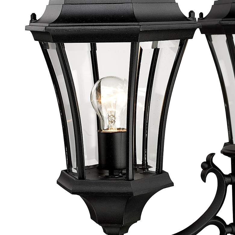 Image 5 Wakefield 90"H Black 3-Light Outdoor Post Light with Base more views
