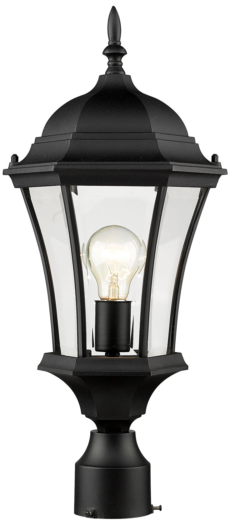 Wakefield by Z-Lite Black 22 inch Outdoor Post Light