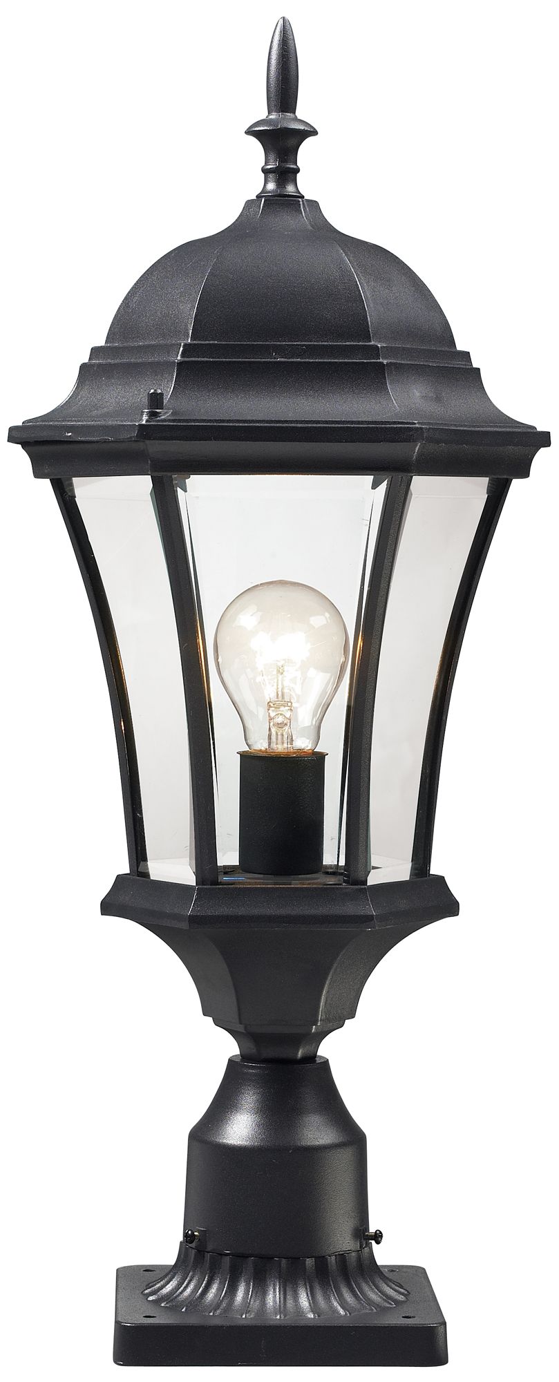 Wakefield by Z-Lite Black 24 inch Outdoor Post Light