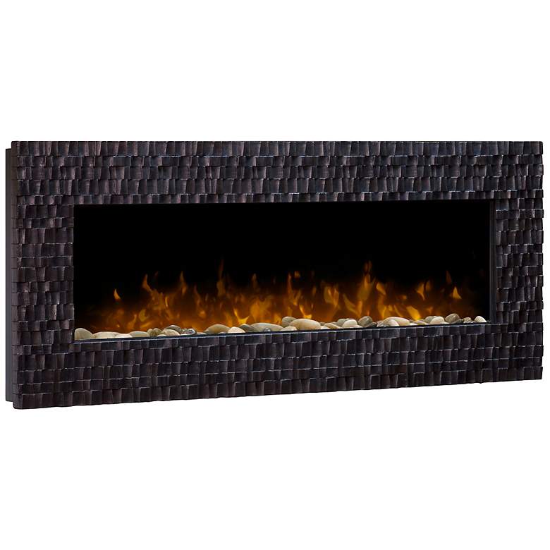 Image 1 Wakefield Espresso and Copper Wall-Mount Fireplace