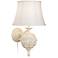 Wakefield Roses White Plug-In Wall Lamp