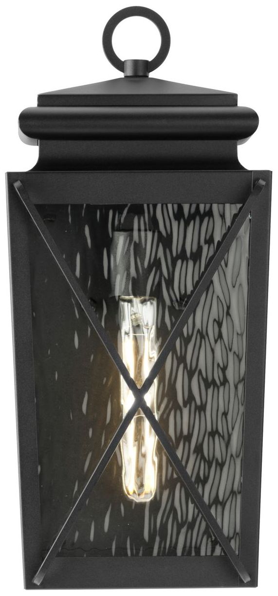 Image 5 Wakeford Collection One-Light Clear Water Glass Small Outdoor Wall Lantern more views