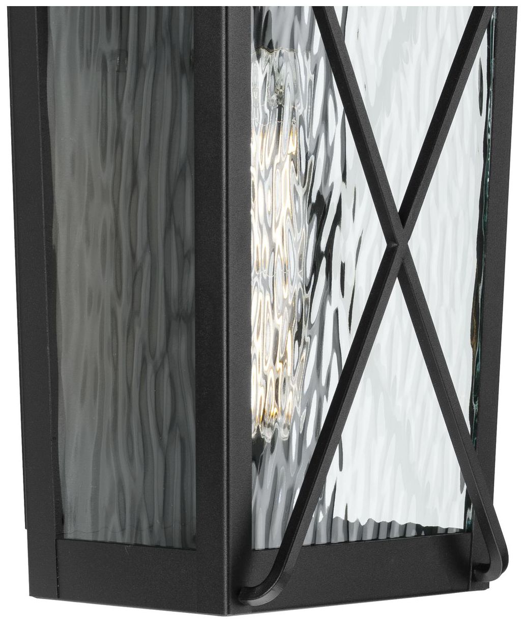 Image 7 Wakeford Collection One-Light Clear Water Glass Small Outdoor Wall Lantern more views