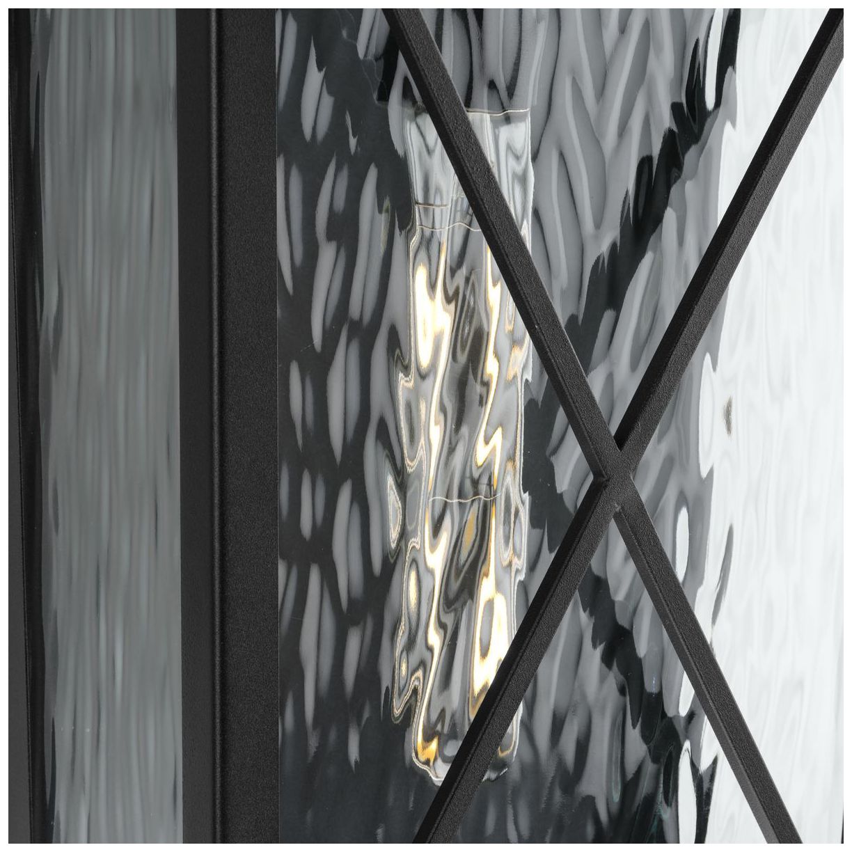 Wakeford Collection One-Light Clear Water Glass Small Outdoor Wall Lantern