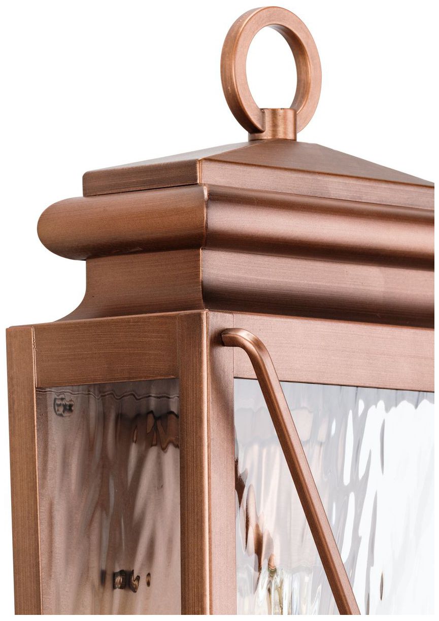 Image 6 Wakeford Collection One-Light Clear Water Glass Small Outdoor Wall Lantern more views