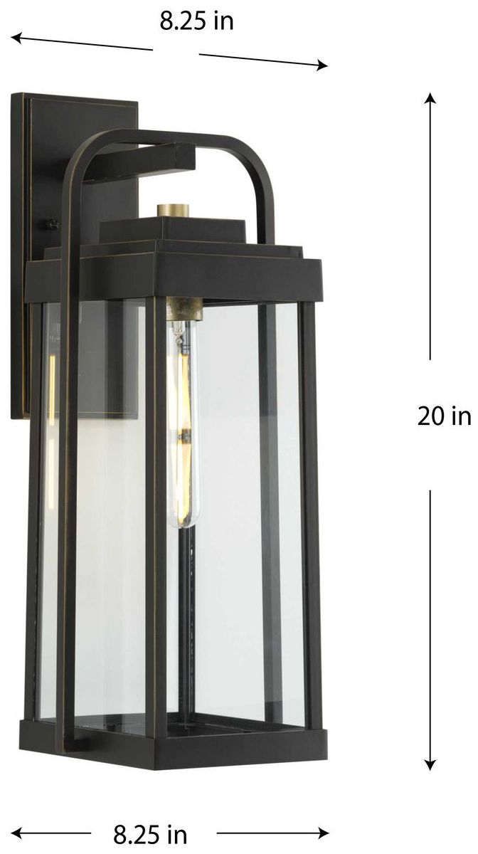 Image 4 Walcott One-Light Outdoor Large Wall Lantern more views