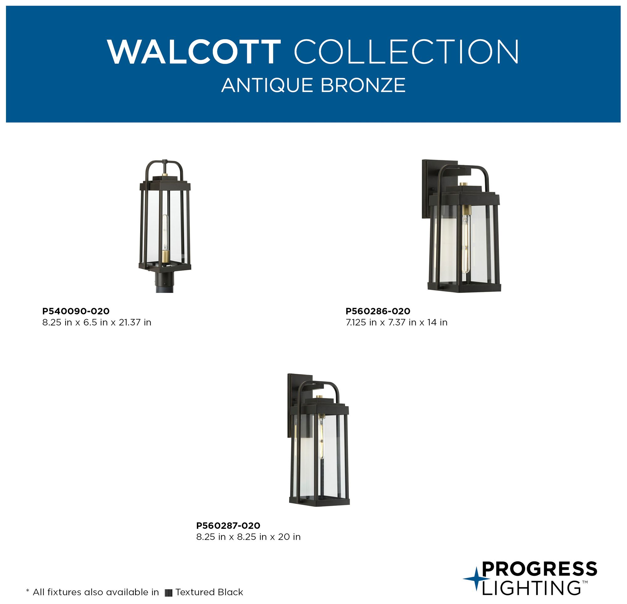 Walcott One-Light Outdoor Large Wall Lantern