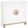 Walden Glossy White 2-Door Accent Cabinet