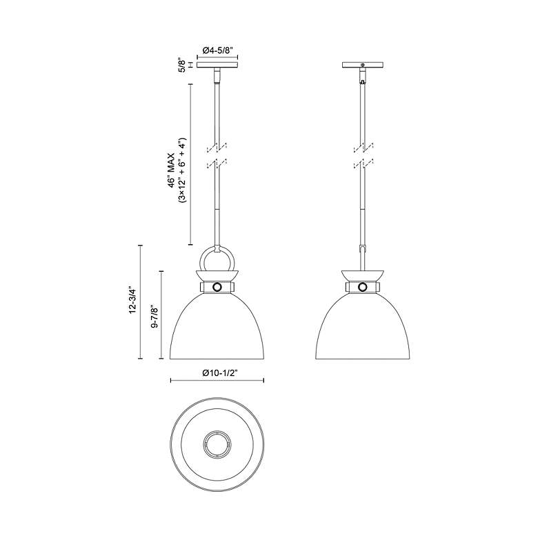 Image 5 Waldo 10 1/2" Wide Aged Gold Mini Pendant w/ Clear Glass more views
